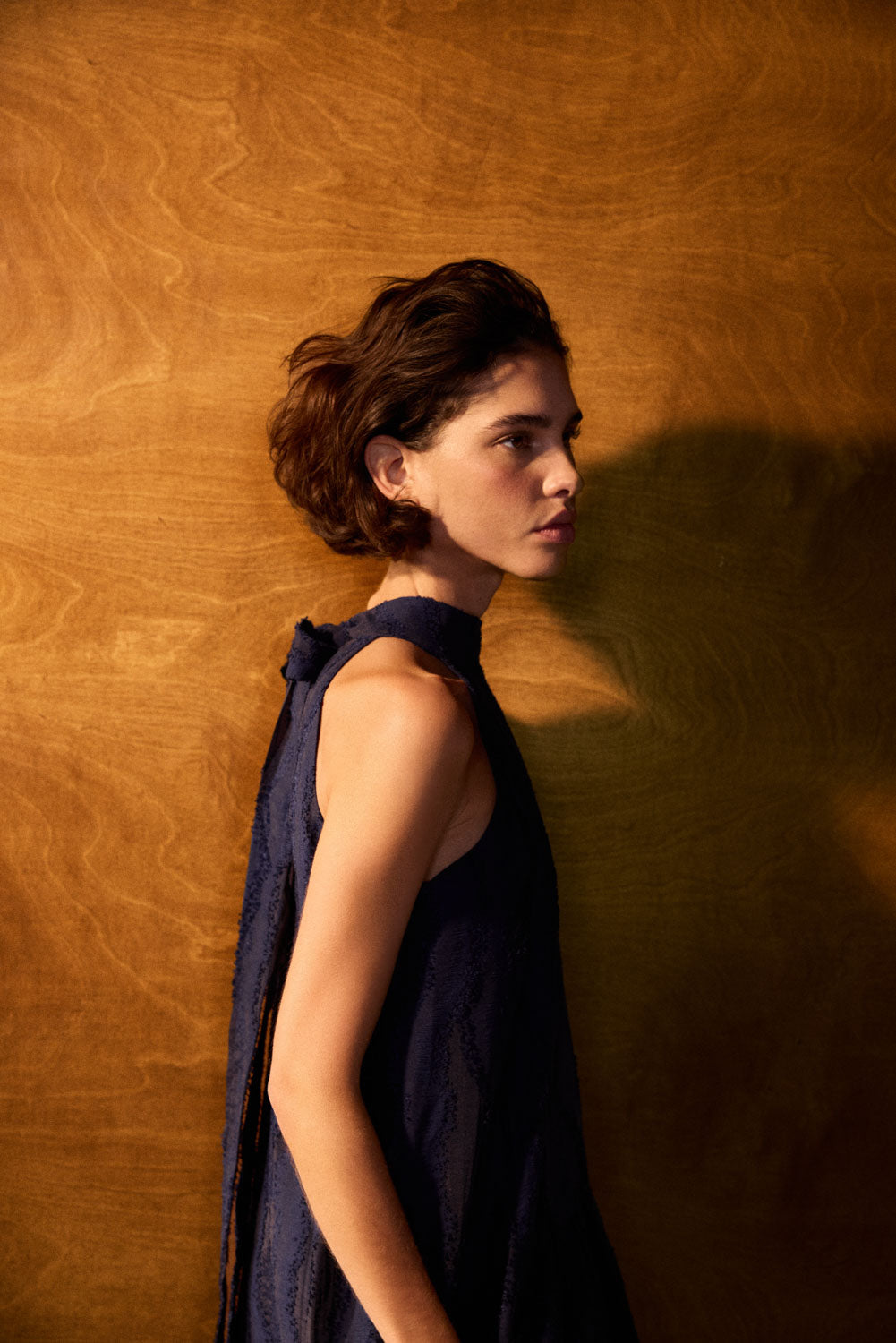 Robe Daphne bleu marine