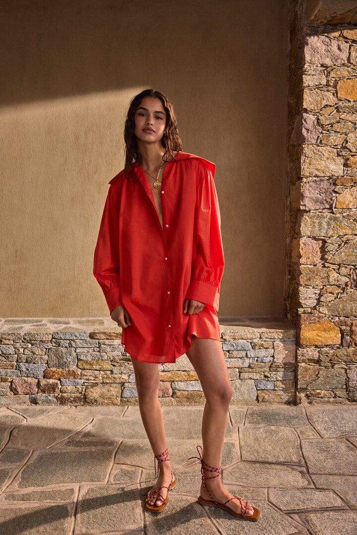 Robe Celestine rouge coquelicot