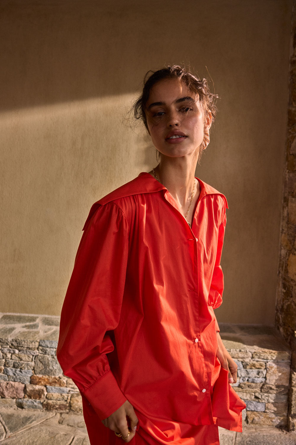 Robe Celestine rouge coquelicot