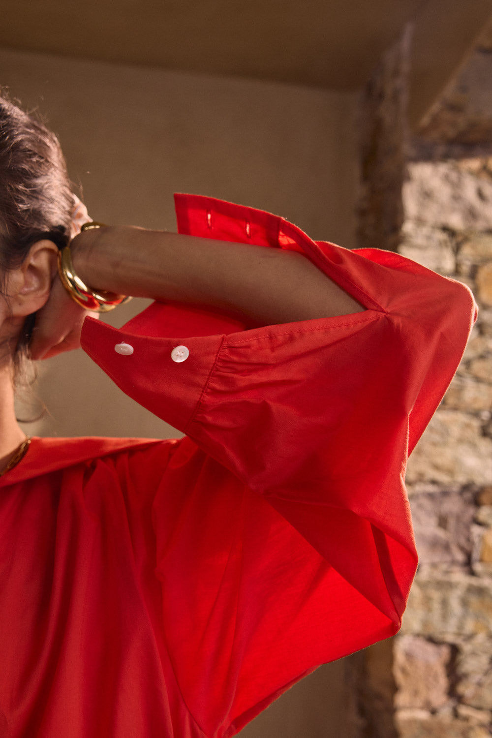 Robe Celestine rouge coquelicot