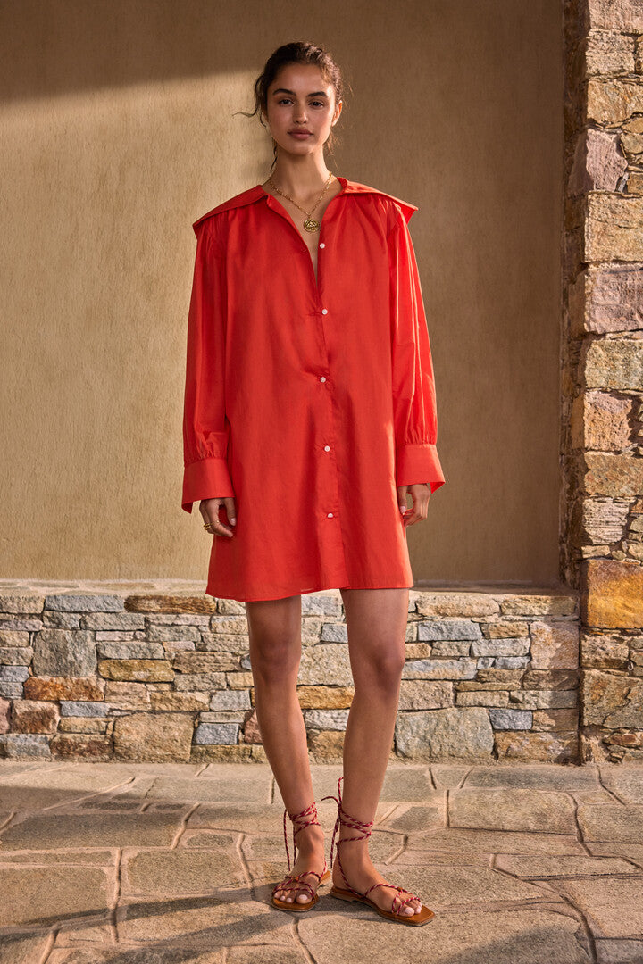 Robe Celestine rouge coquelicot