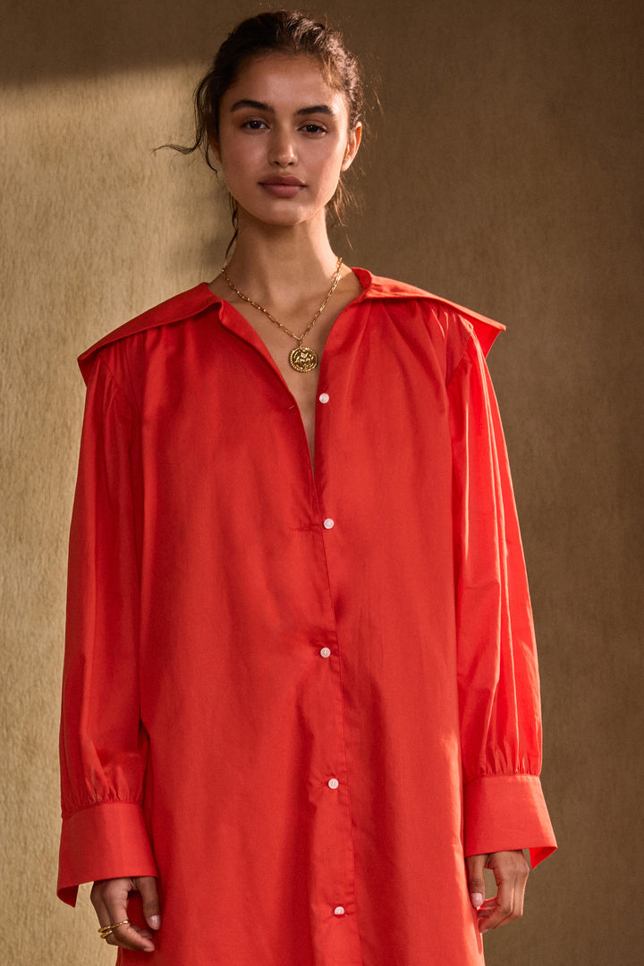 Robe Celestine rouge coquelicot