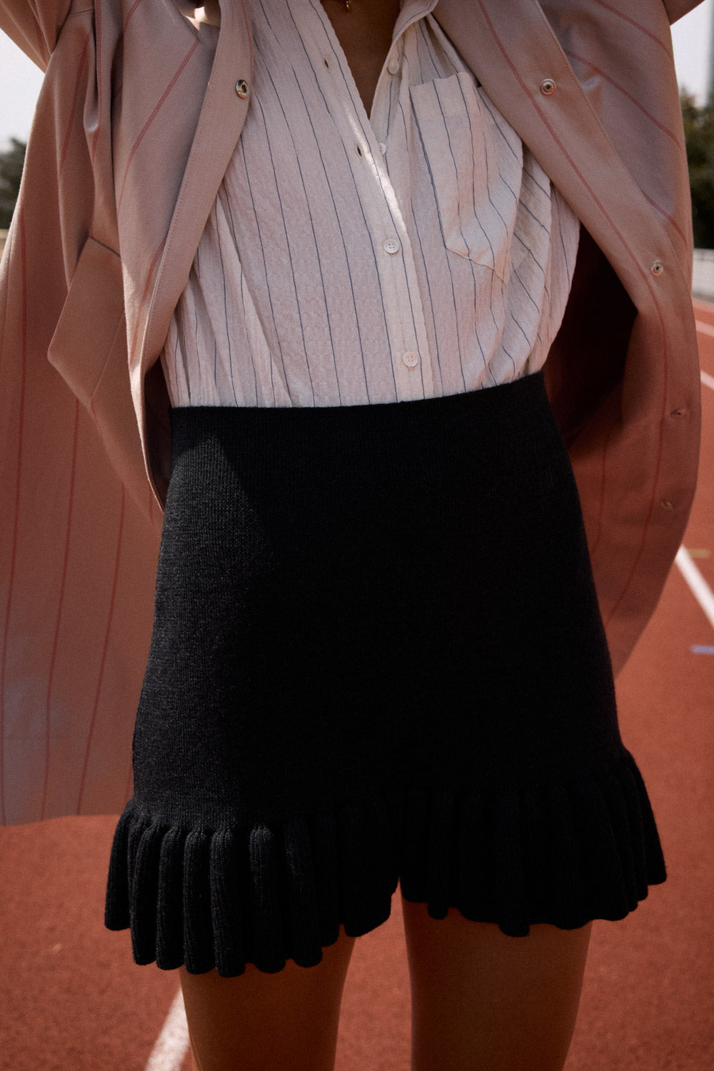 Jupe Dorothée gris anthracite