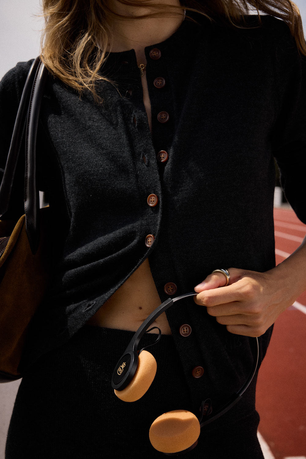 Cardigan Rosalia gris anthracite
