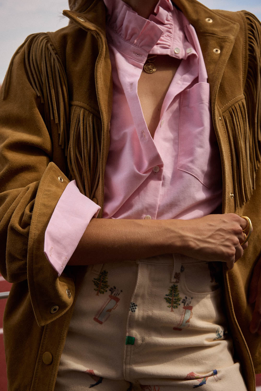 Chemise Liseron rose dragé