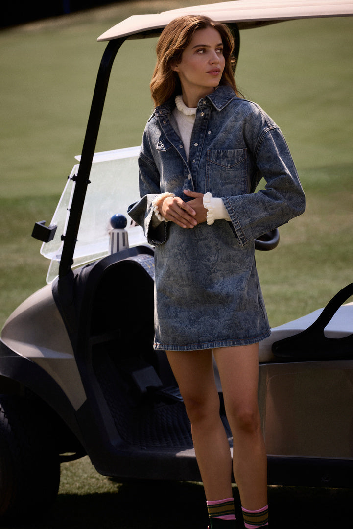 Robe Deborah bleu chambray foncé