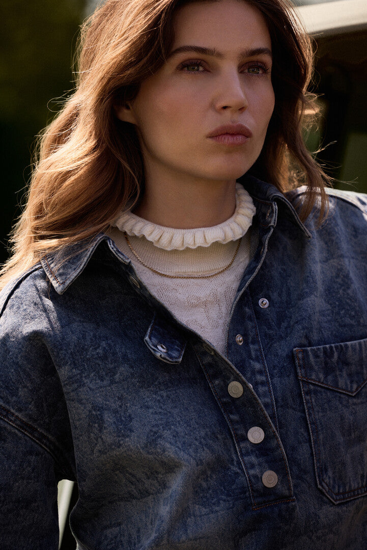 Robe Deborah bleu chambray foncé