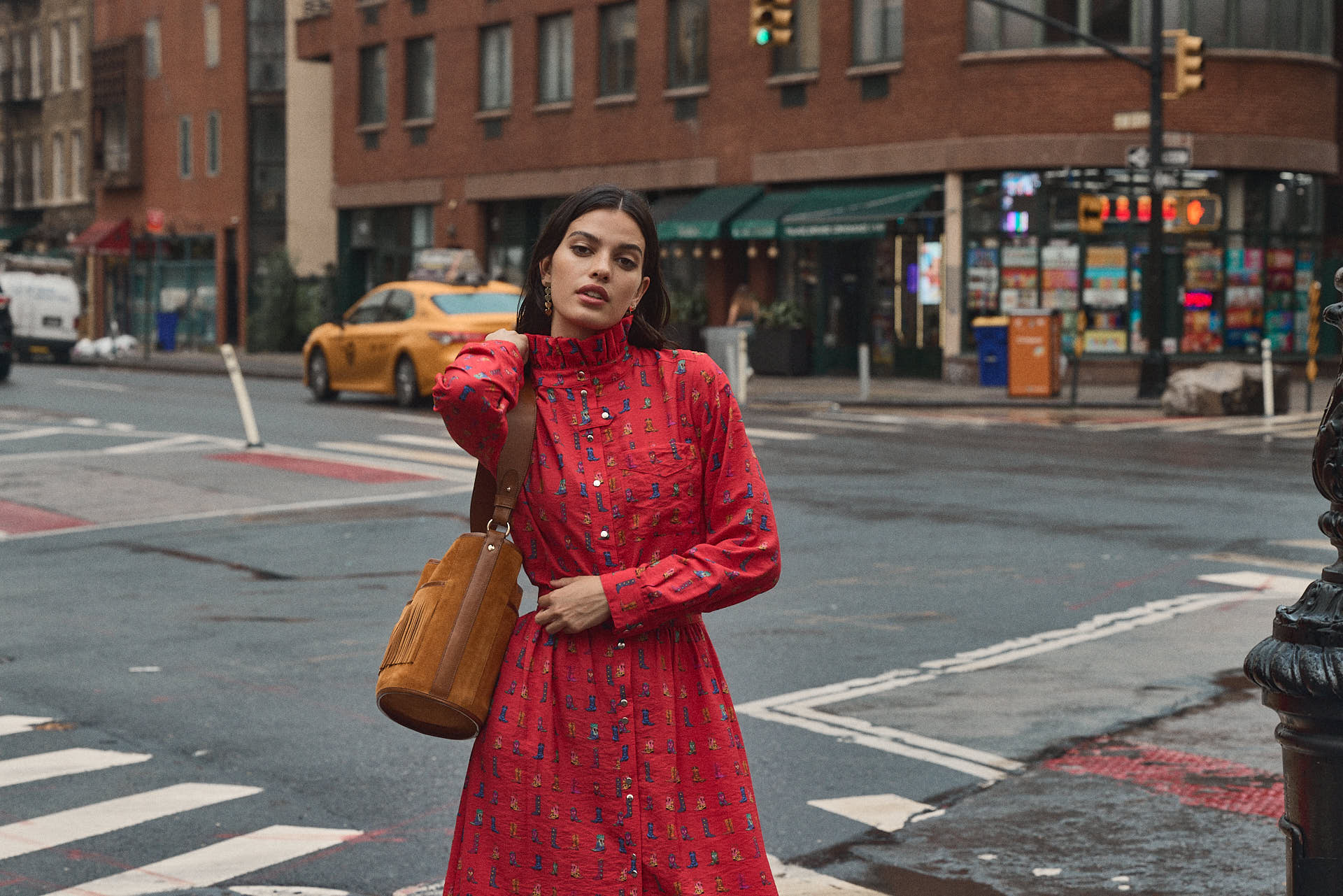 Sac Sofia franges camel