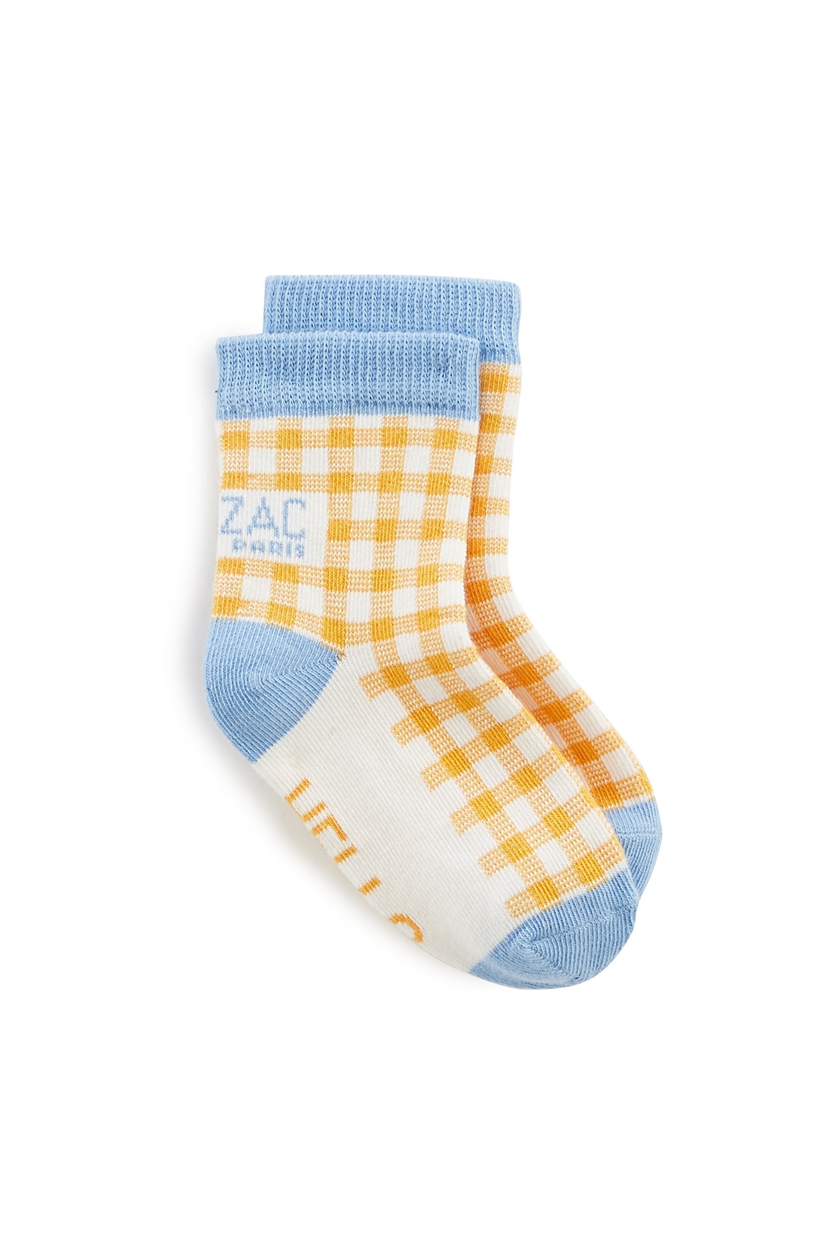 Chaussettes Fricadelle carreaux jaune