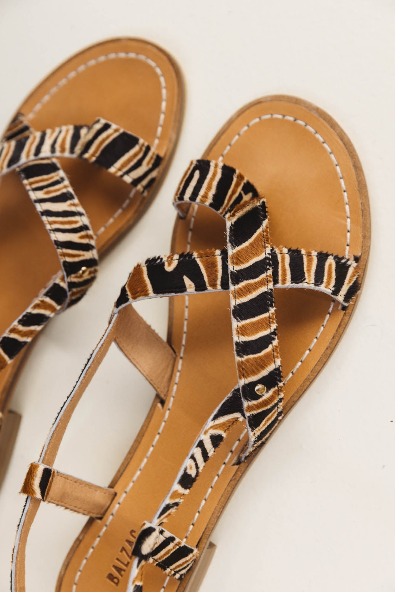 Sandales Bruyère pony tigre