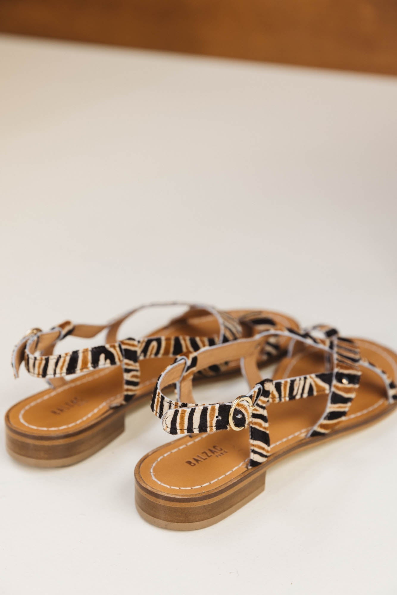 Sandales Bruyère pony tigre