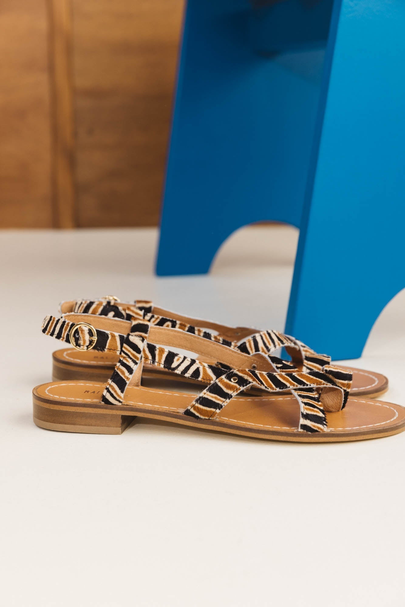 Sandales Bruyère pony tigre