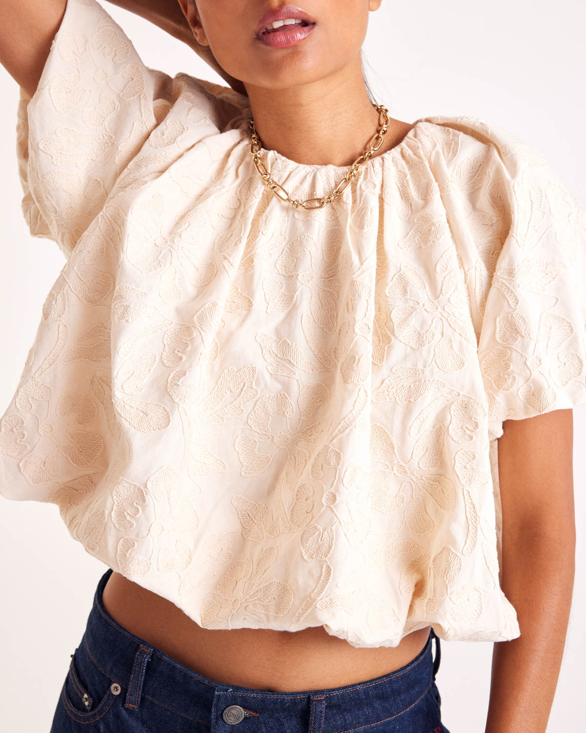 Blouse Isaure broderie écru