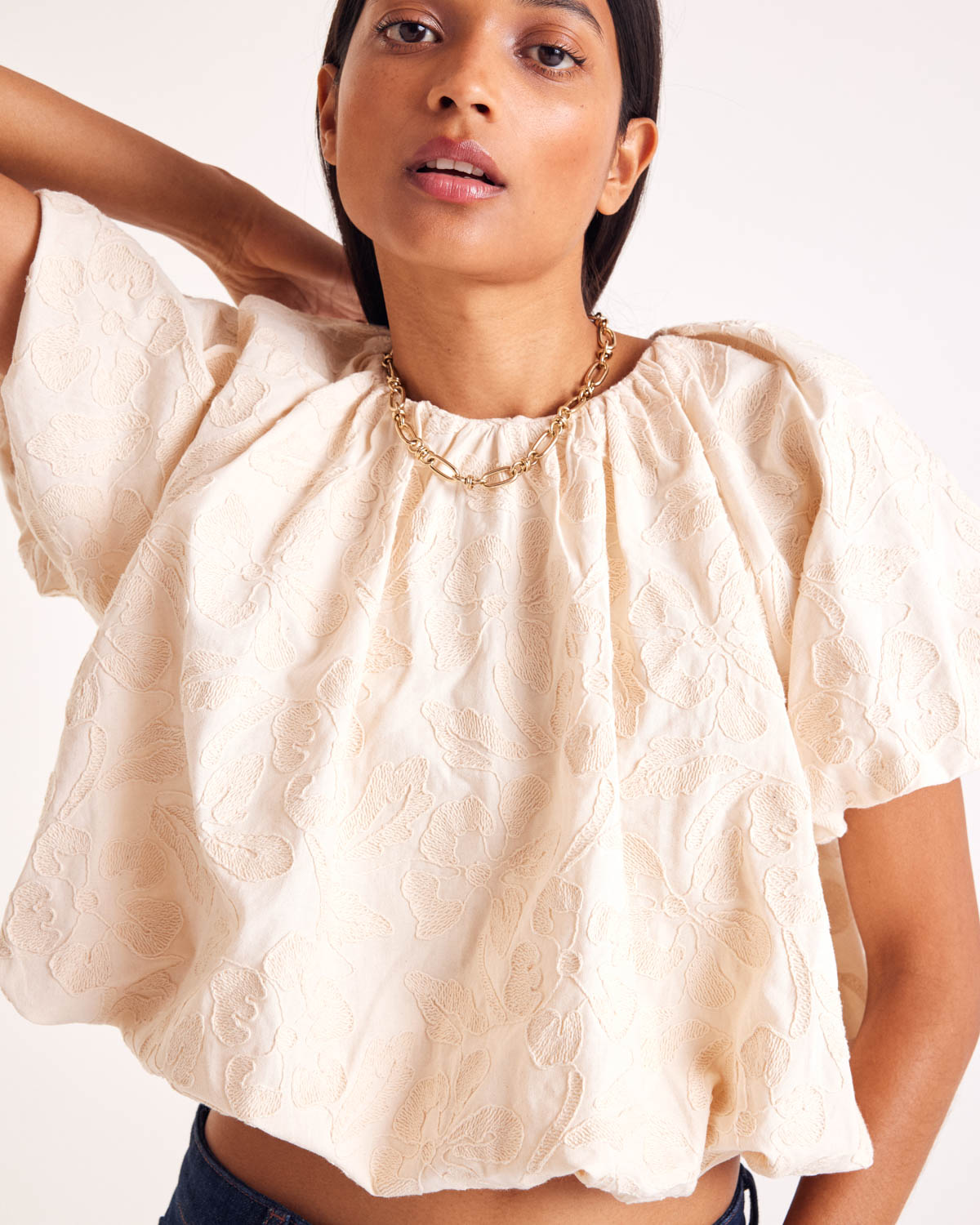 Blouse Isaure broderie écru