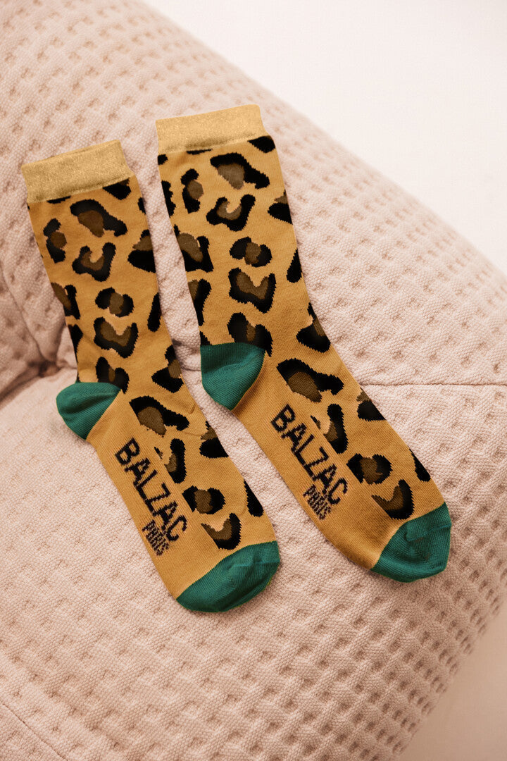 Chaussettes Léo vert