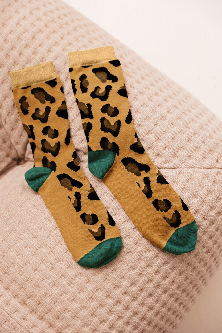 Chaussettes Léo vert