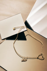 Collier Marina coeur doré