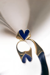 Bague Faustine doré coeur marine