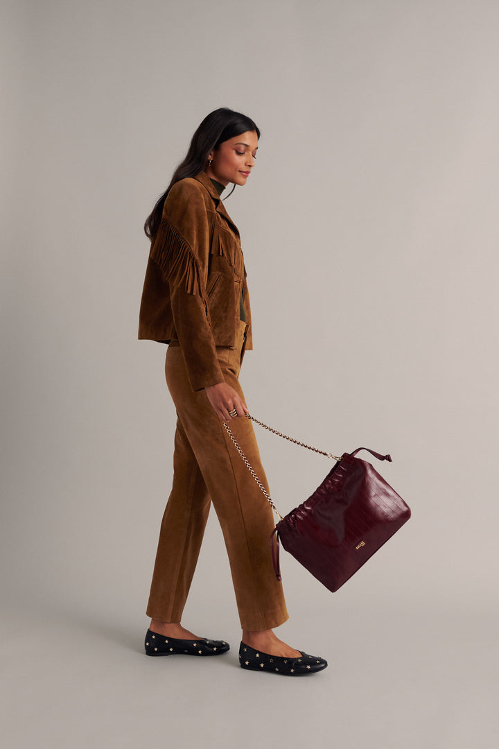 Pantalon Selby croute camel