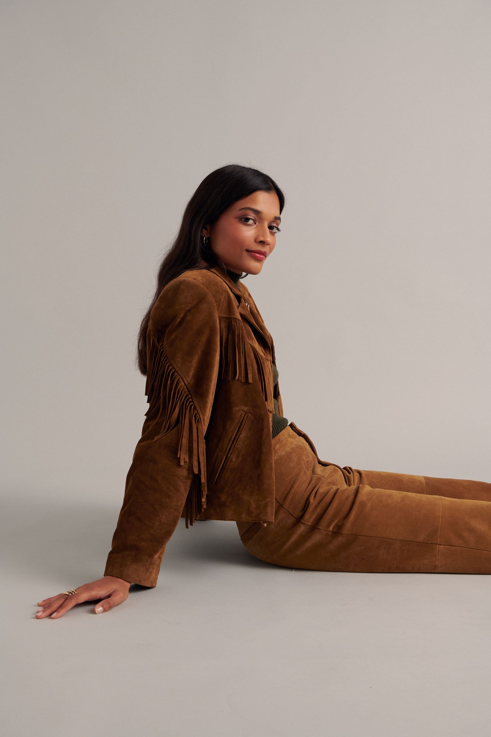 Pantalon Selby croute camel