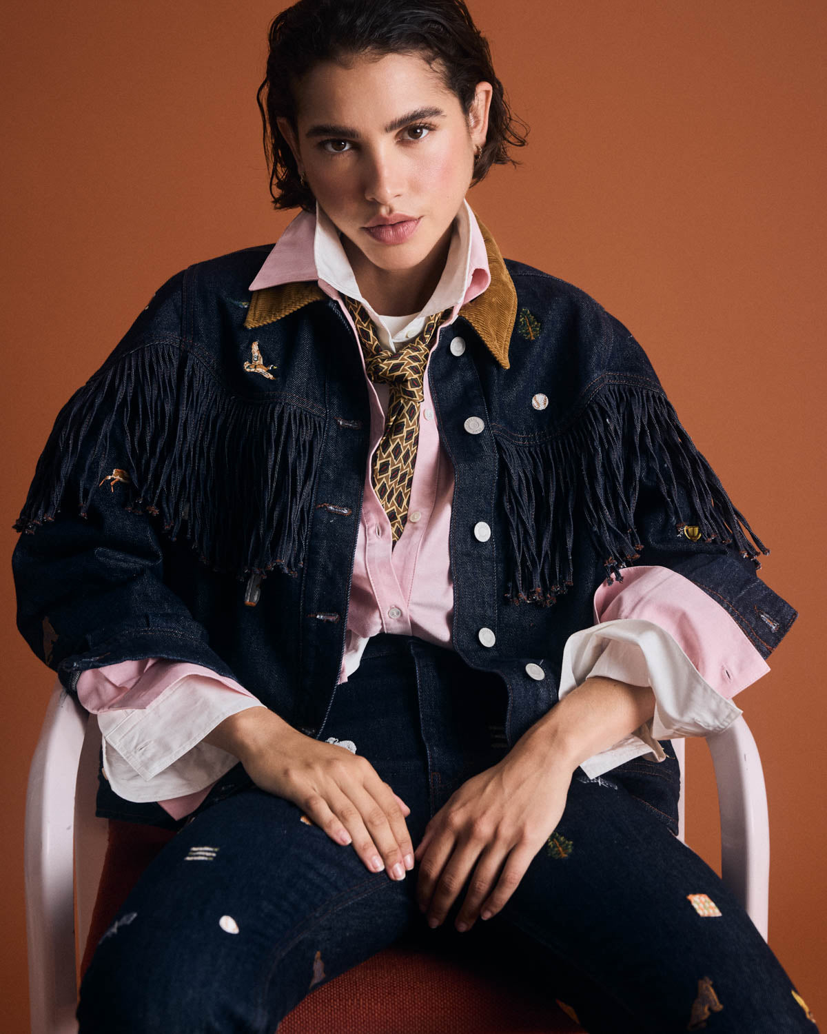 Chemise Liseron rose dragé