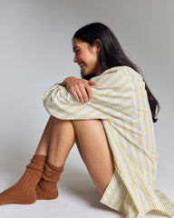 Chemise Eudes rayures bleu et jaune