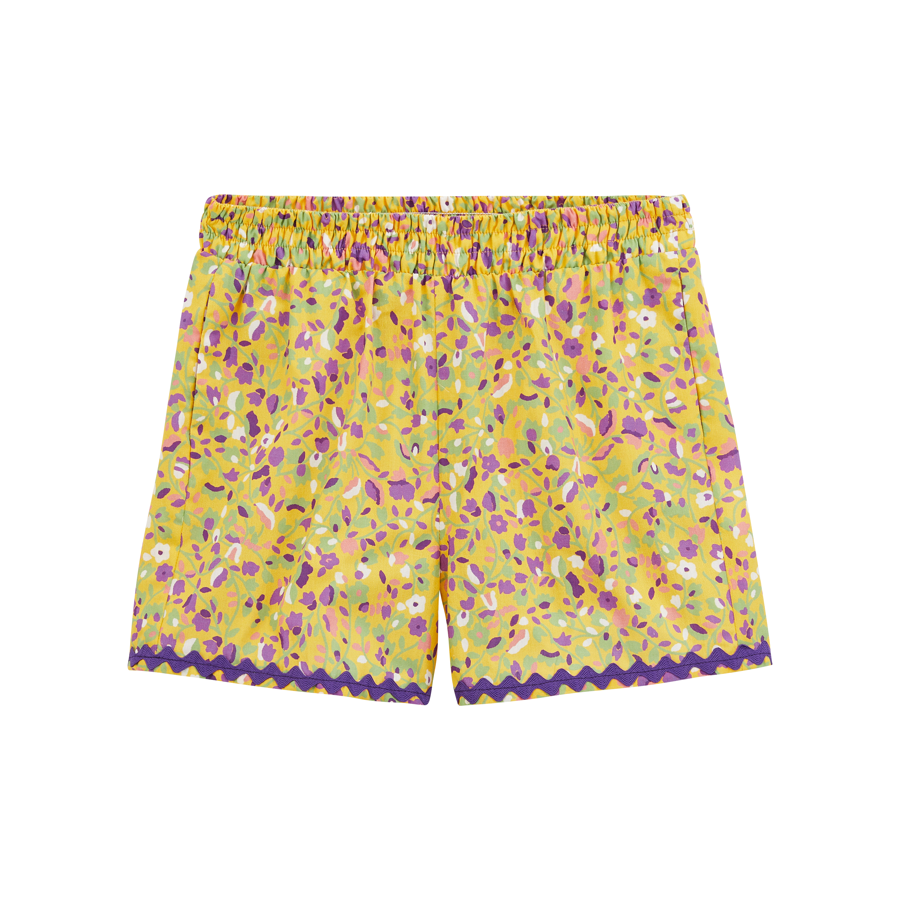 Short Curieux imprimé kyrielle de fleurs