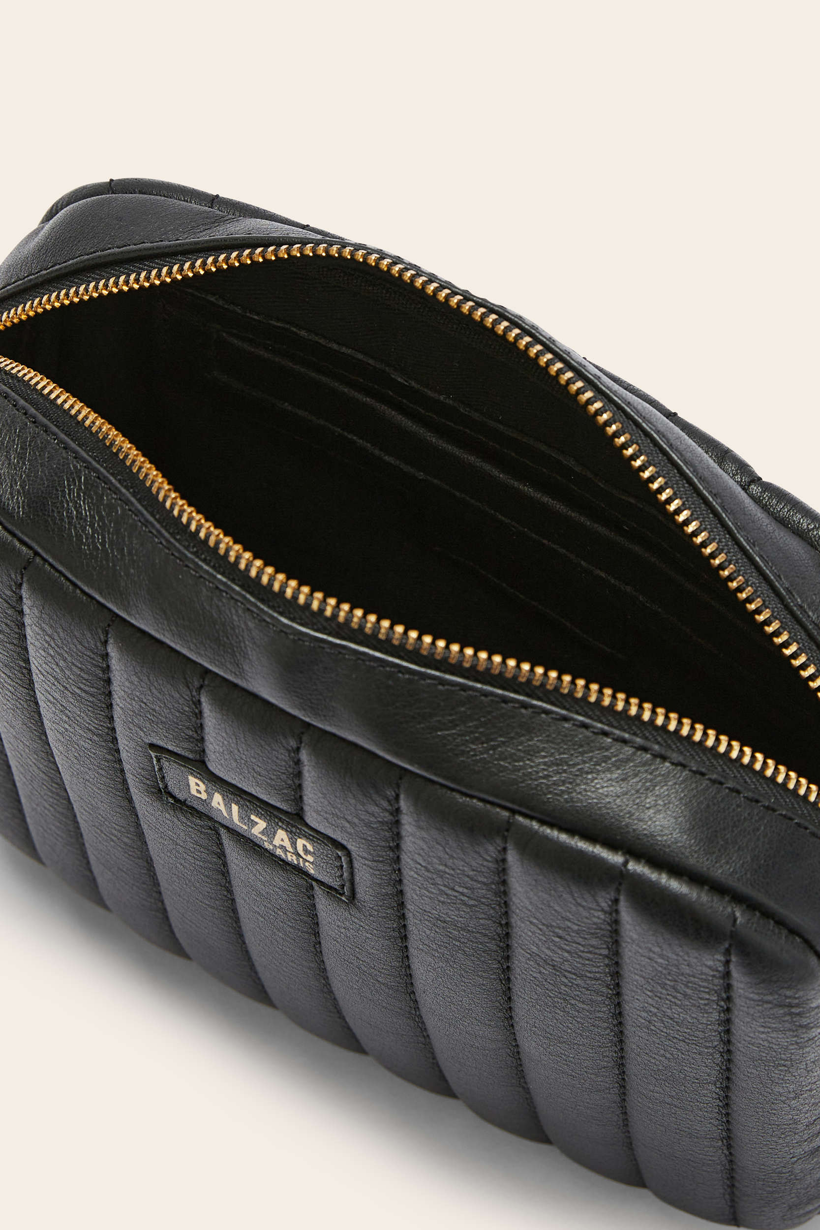Sac César chaine noir lisse