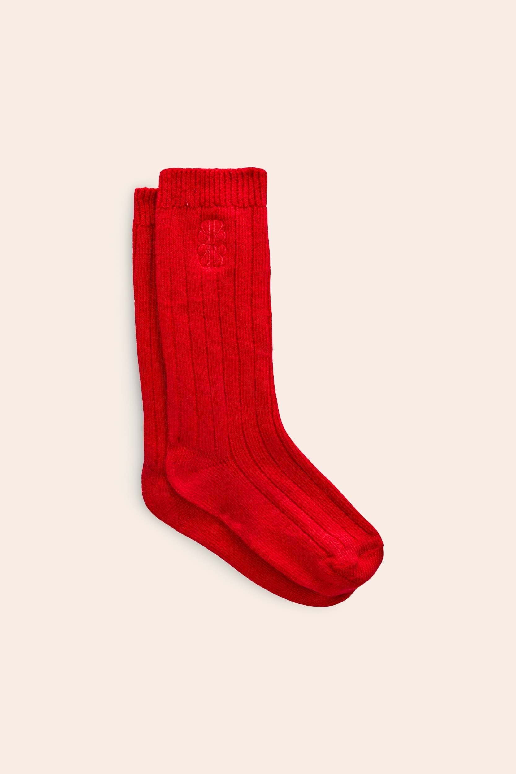 Chaussettes Felice rouge