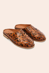 Sabot Gwendoline guépard cappuccino