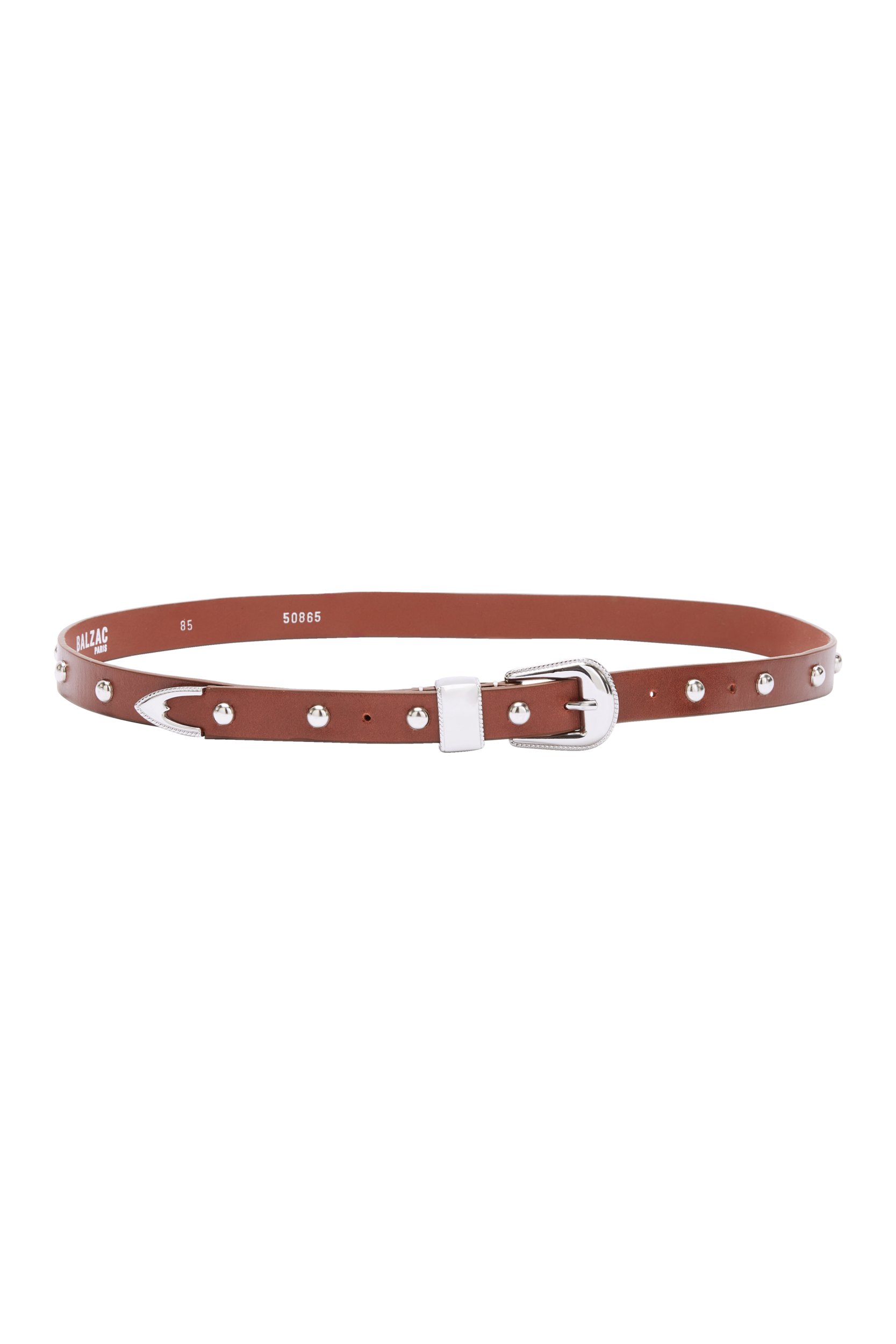 Ceinture Cameron clouté camel