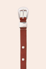 Ceinture Cameron clouté camel