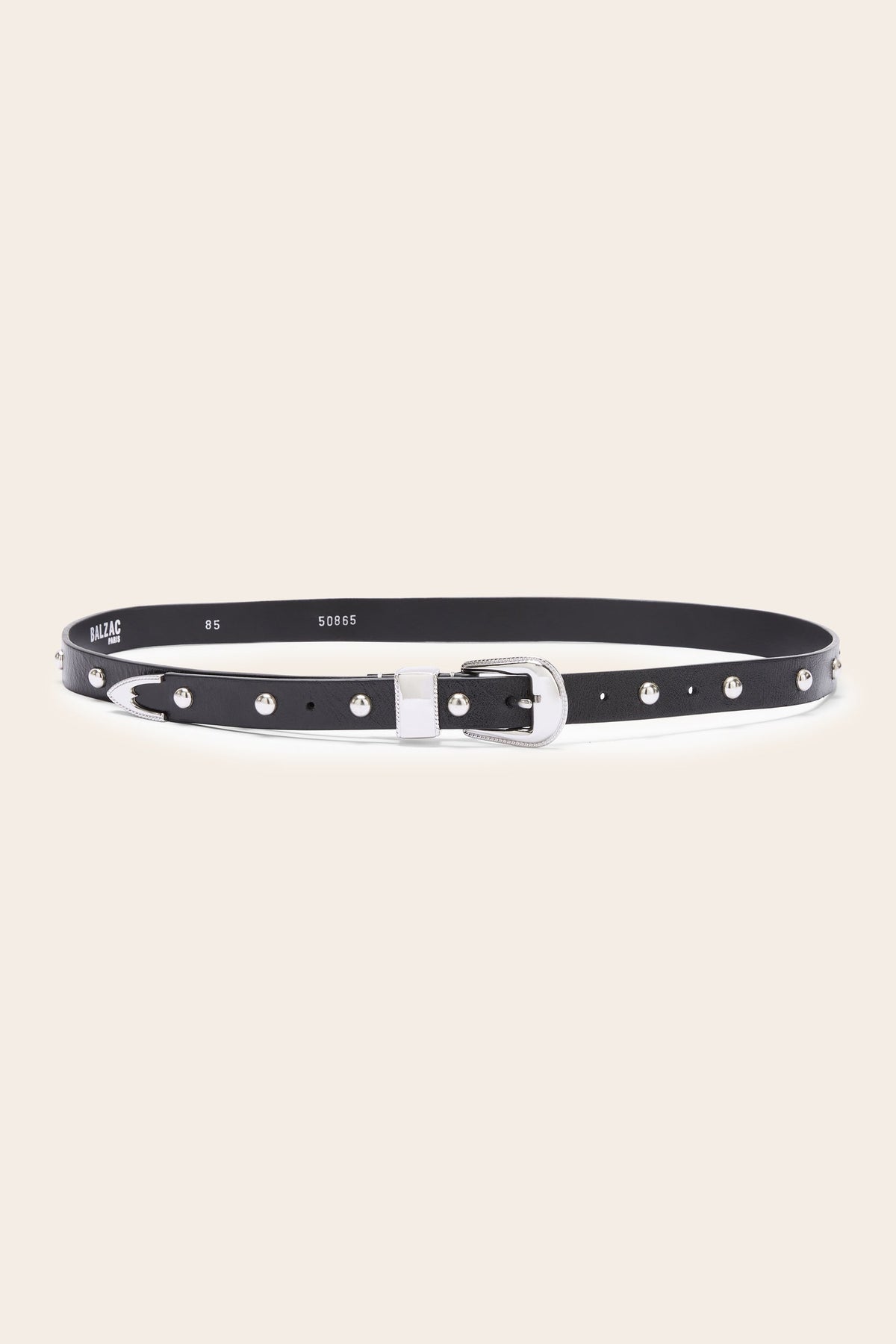Ceinture Cameron clouté noir