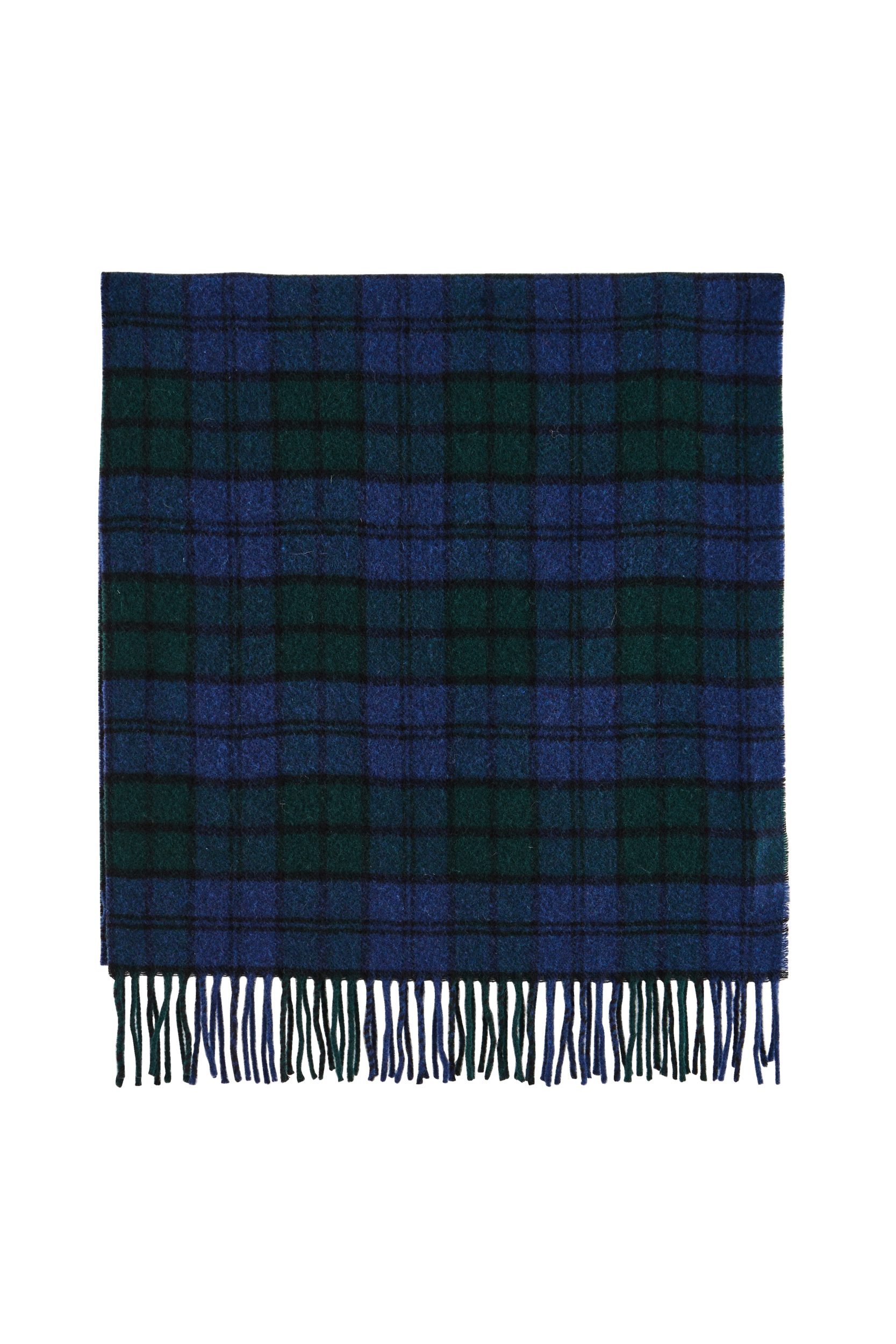 Écharpe Public tartan bleu et vert