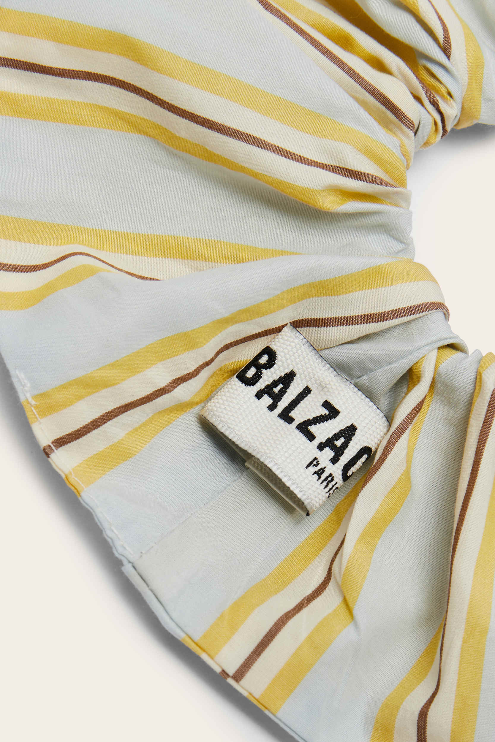 Chouchou Billy XL rayure bleu et jaune