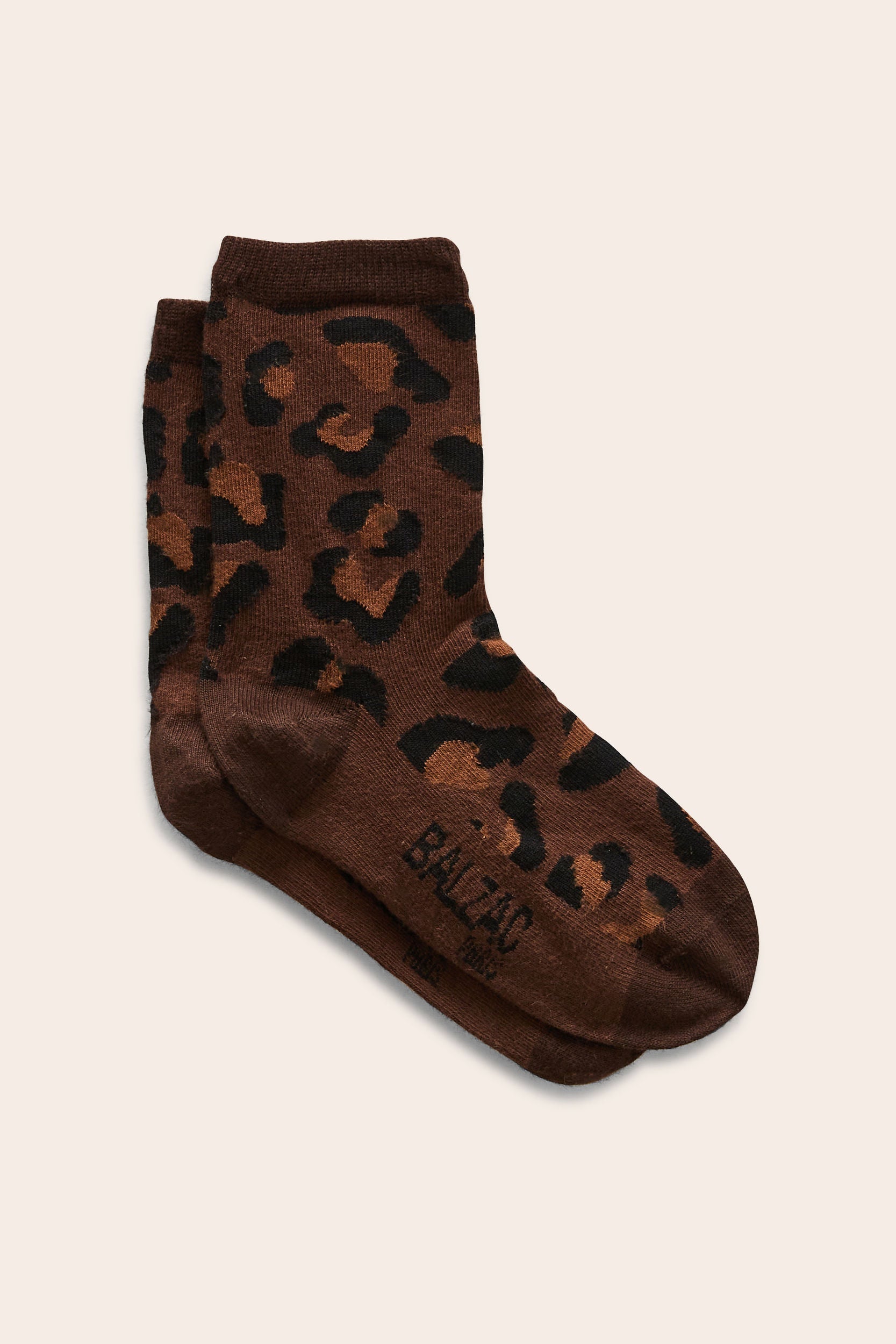 Chaussette Léo léopard fauve
