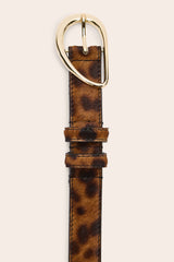 Ceinture Basma pony léopard fauve