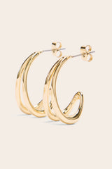 Boucles d'oreille Soline doré