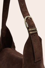 Sac Gala croûte de cuir moka