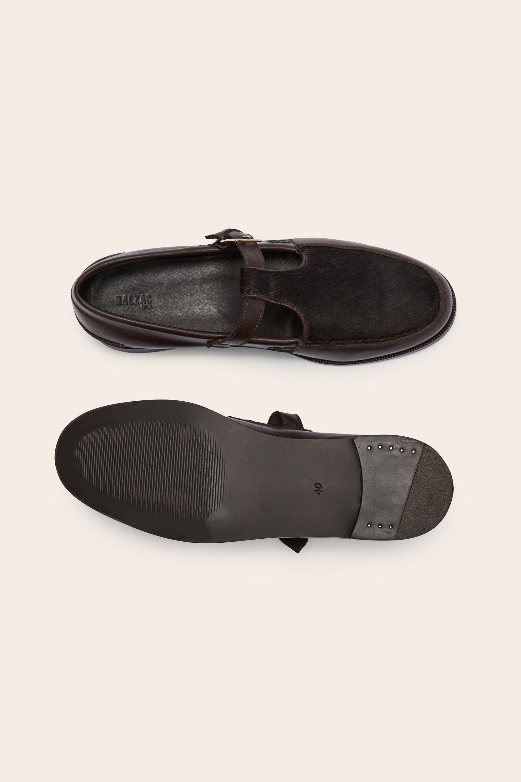 Mocassins Alban pony chocolat