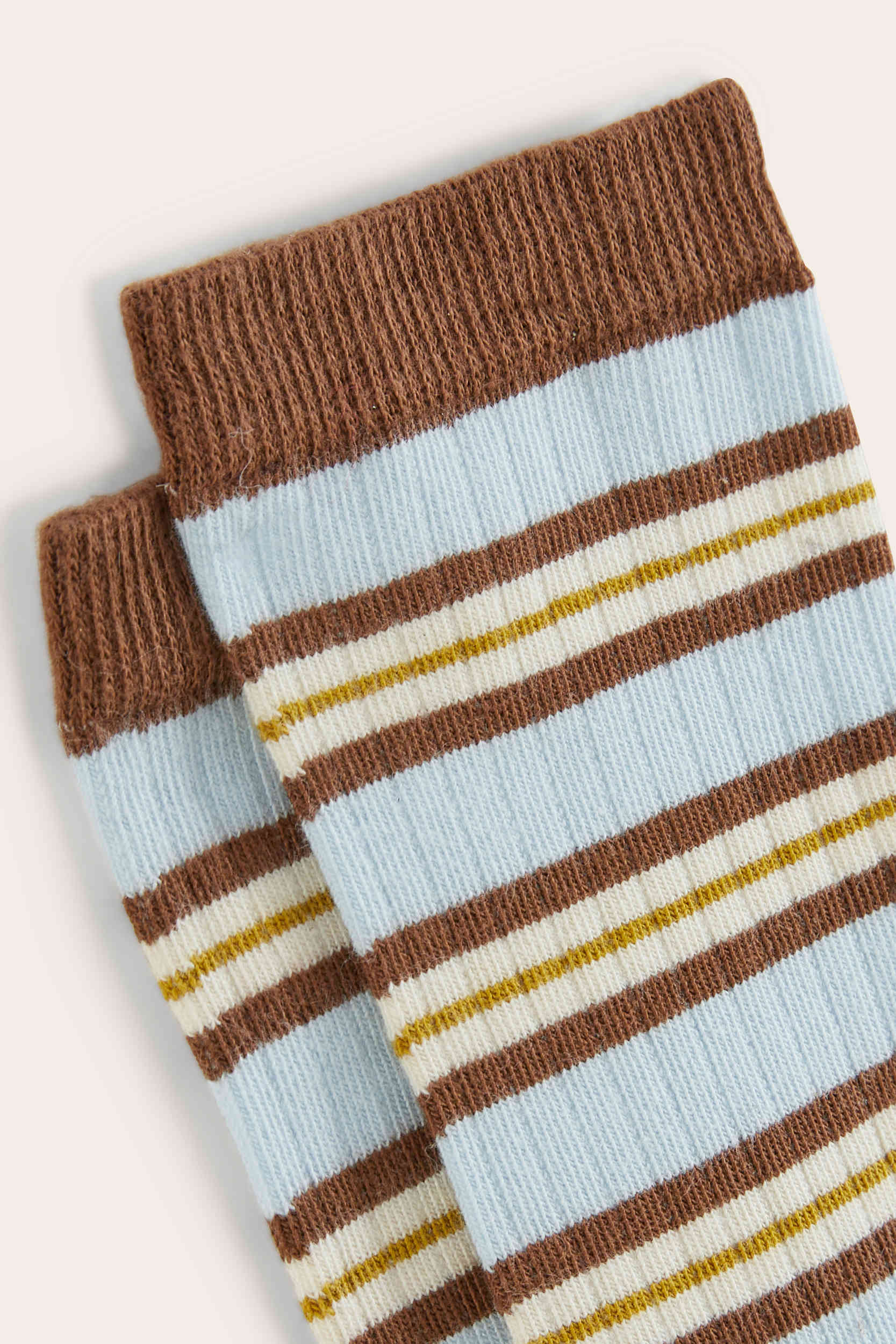 Chaussettes Ella rayures jaune et bleu
