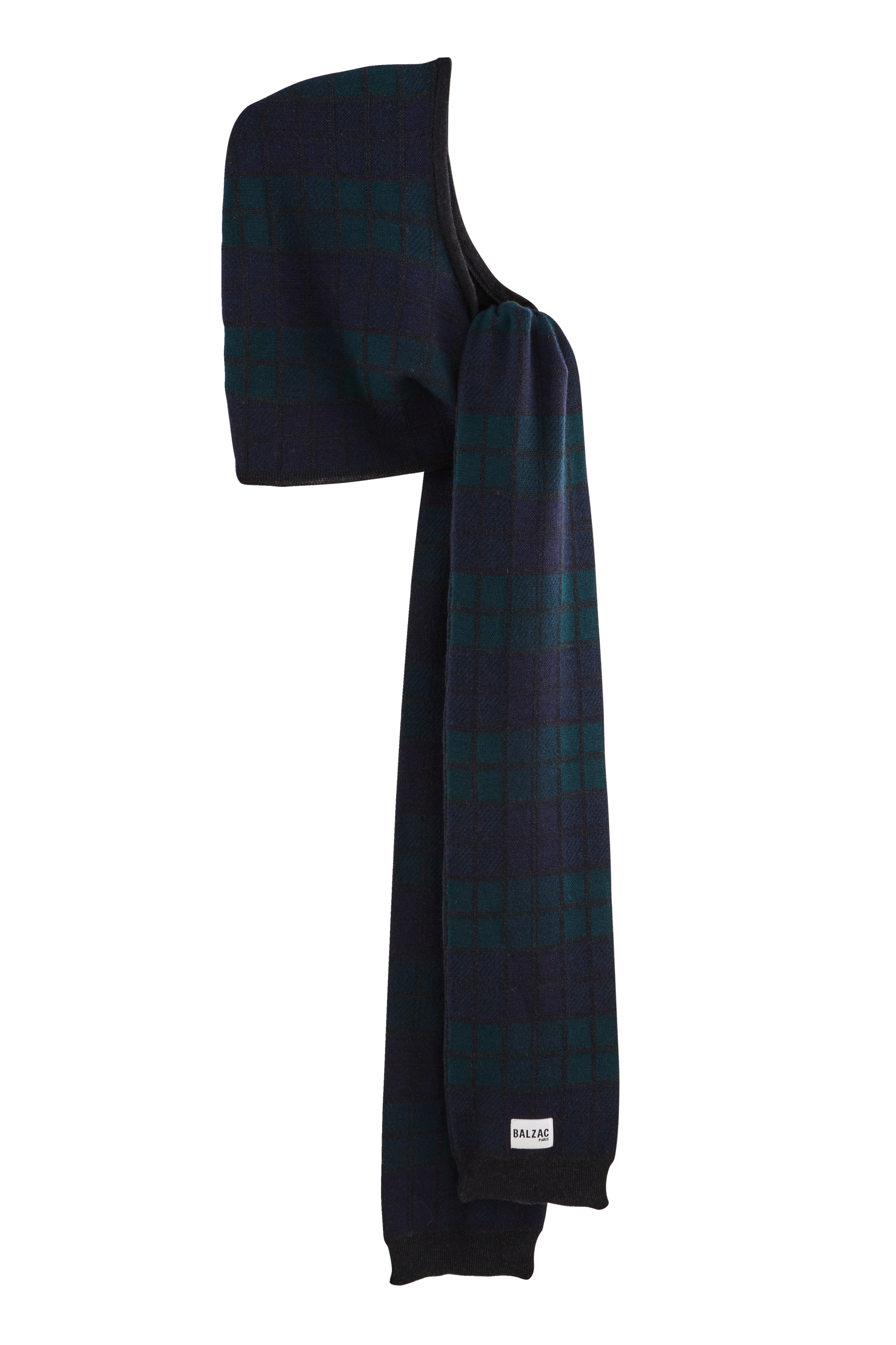 Cagoule Gigi tartan bleu et vert
