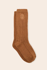 Chaussettes Felice marron