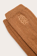 Chaussettes Felice marron