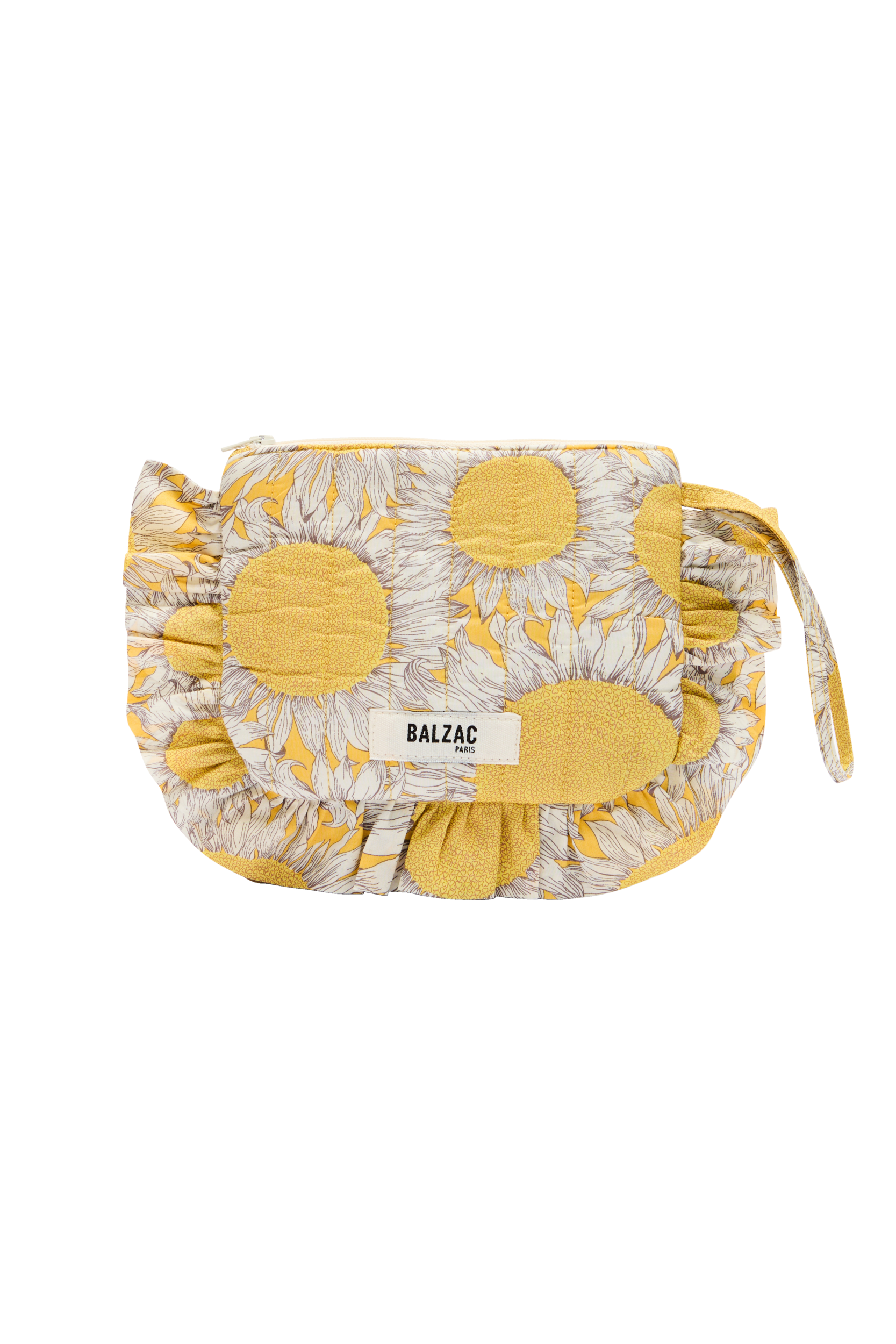 Pochette Carline imprimé Liberty tournesols jaune