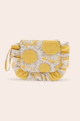 Pochette Carline imprimé Liberty tournesols jaune