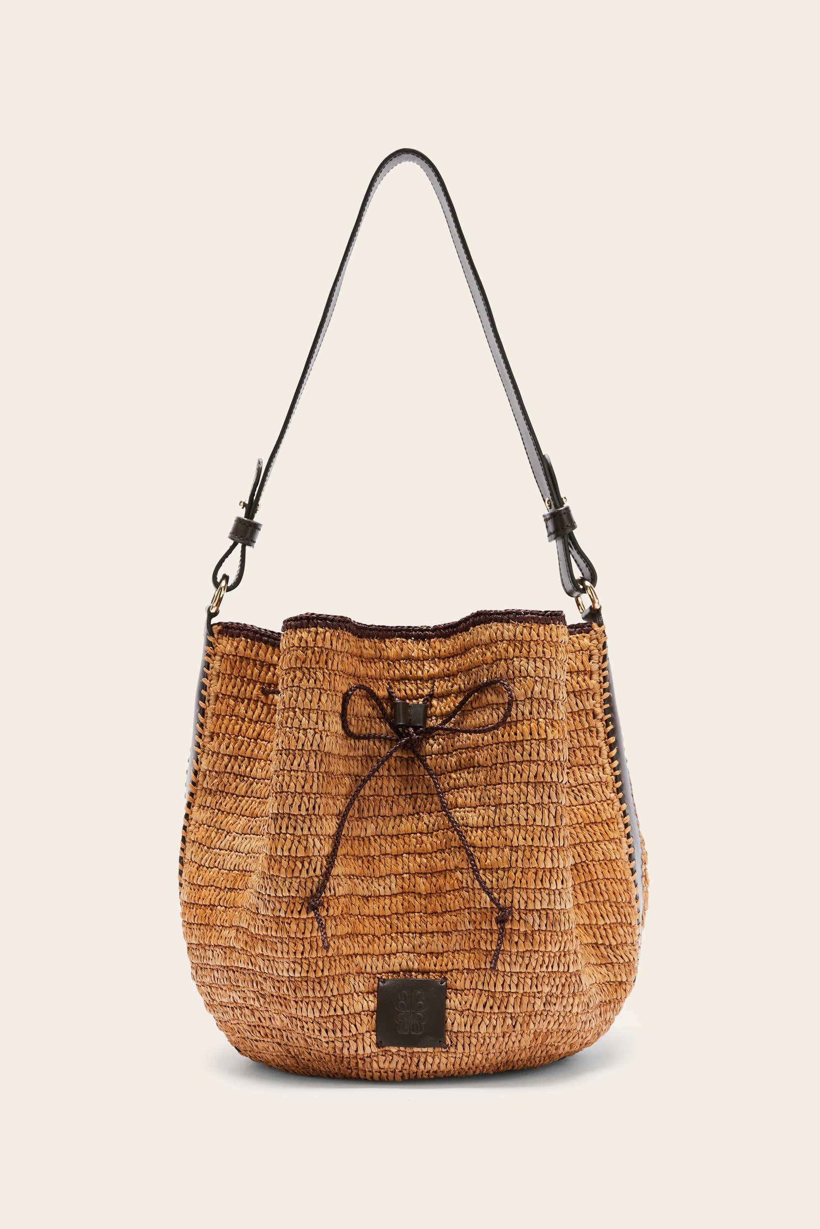 Panier Sola raphia et chocolat
