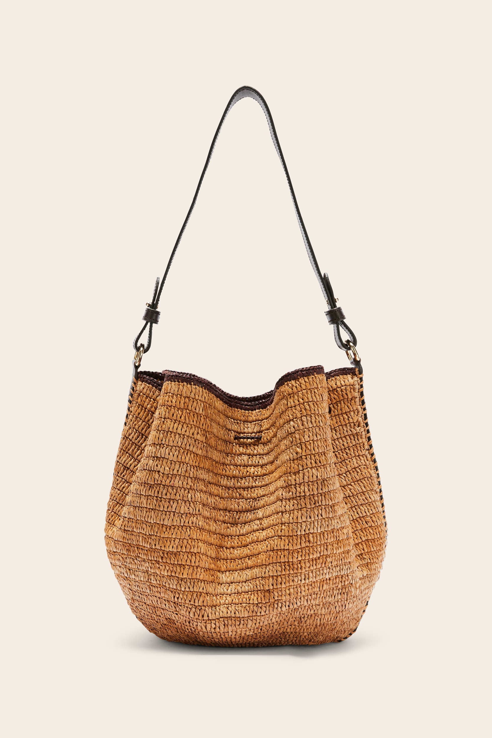 Panier Sola raphia et chocolat