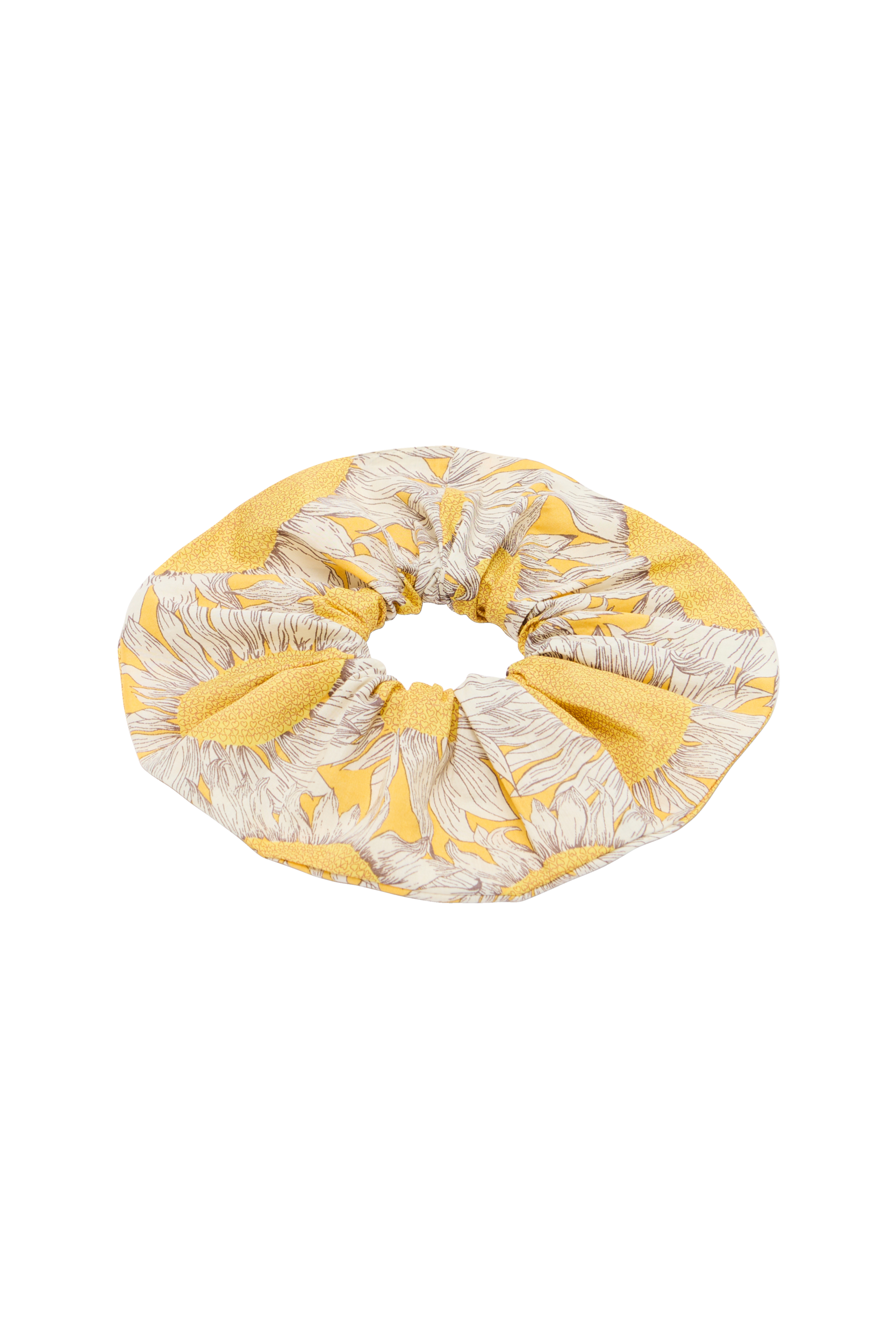 Chouchou Billy XL imprimé Liberty tournesols jaune