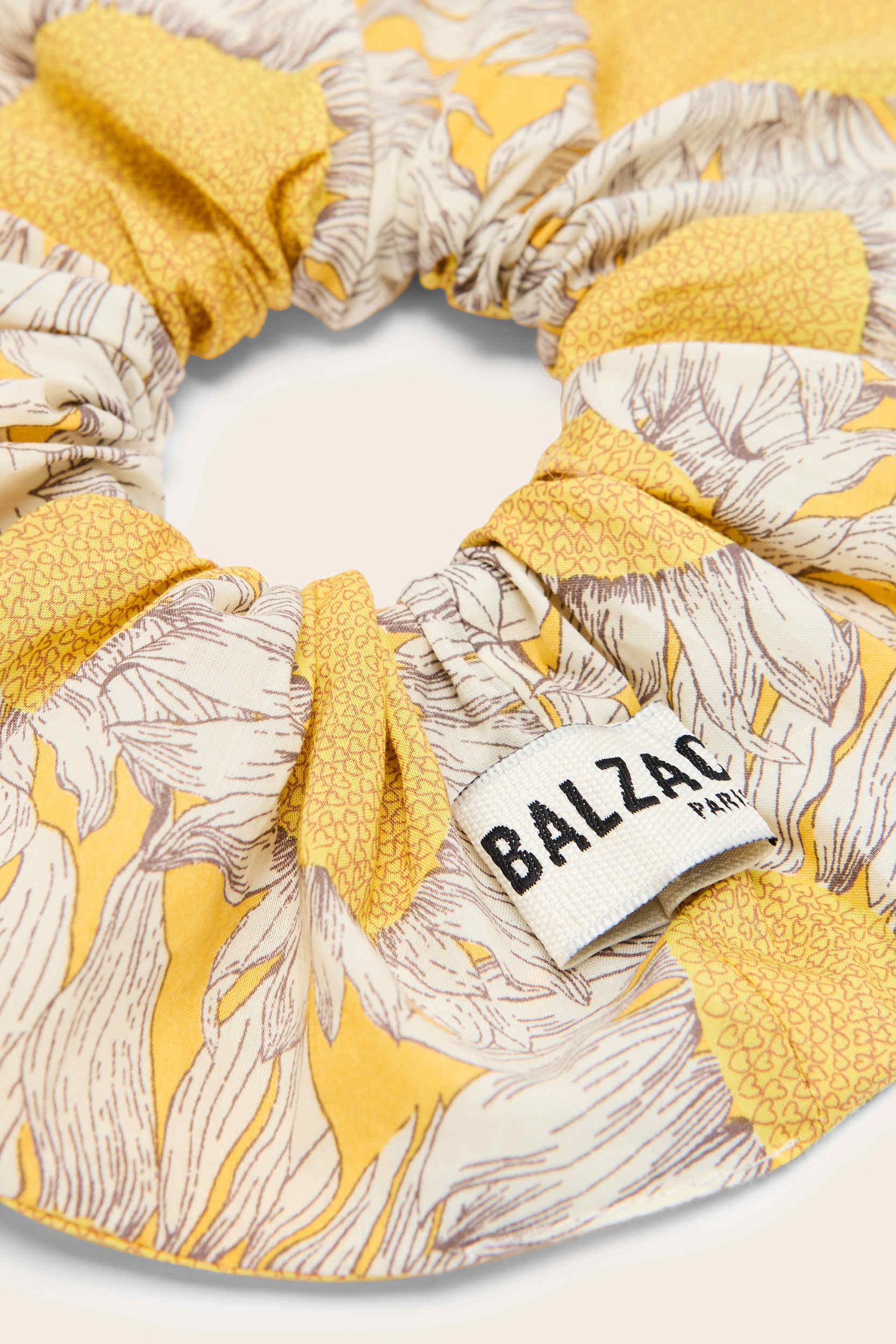 Chouchou Billy XL imprimé Liberty tournesols jaune
